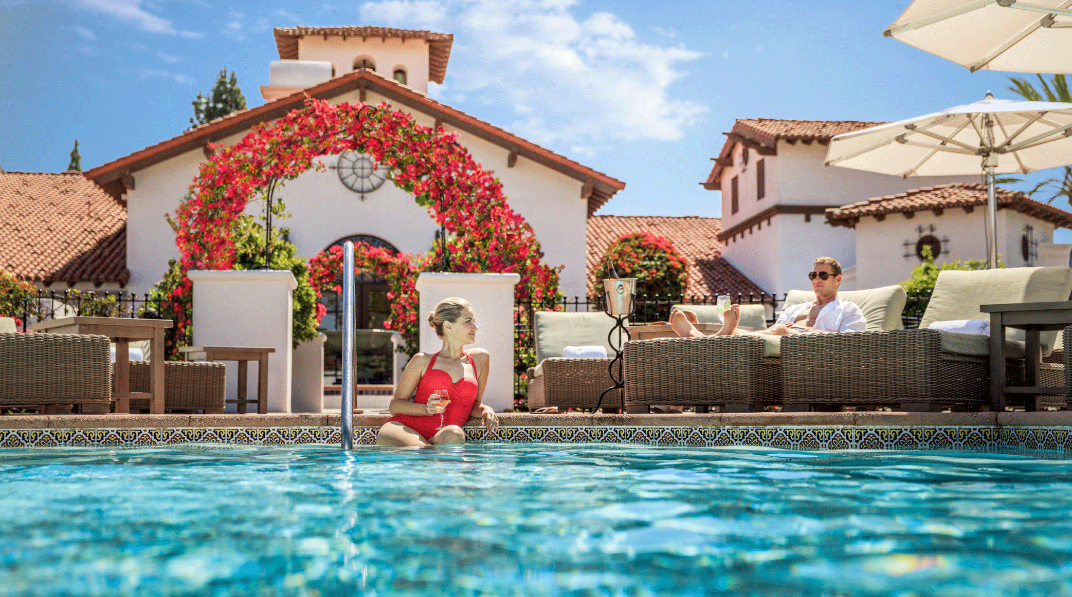 La Costa's pool and spa.