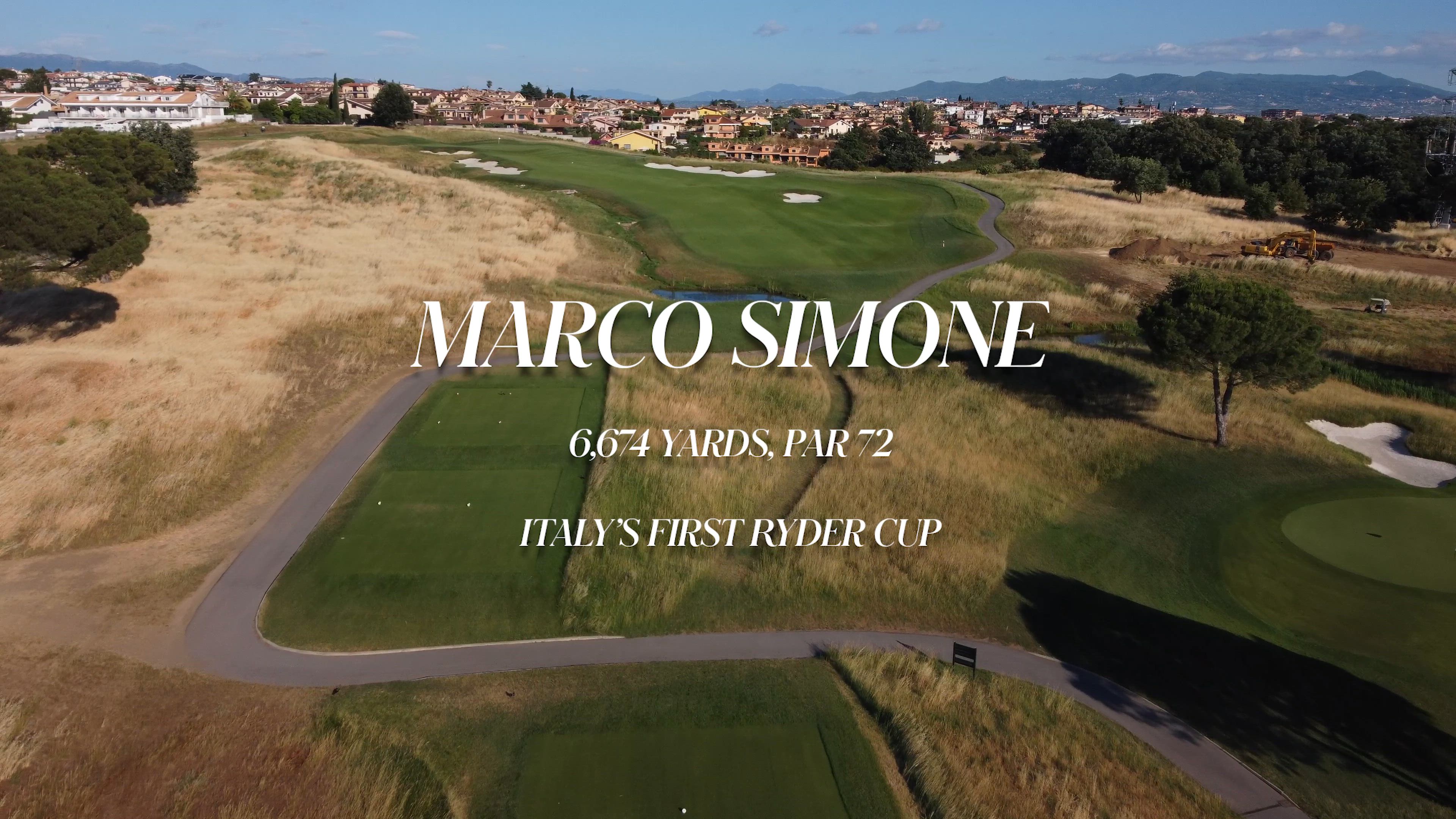 Views above Marco Simone, Italy's first Ryder Cup venue