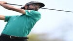 Akshay Bathia of the United States plays his shot from the 15th tee during the final round of the Mexico Open at Vidanta on April 30, 2023 in Puerto Vallarta, Jalisco.