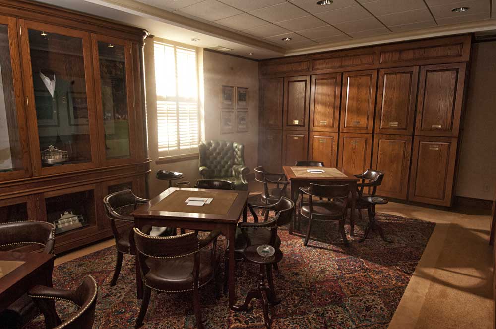The Champions Locker Room at Augusta National photographed in 2006.