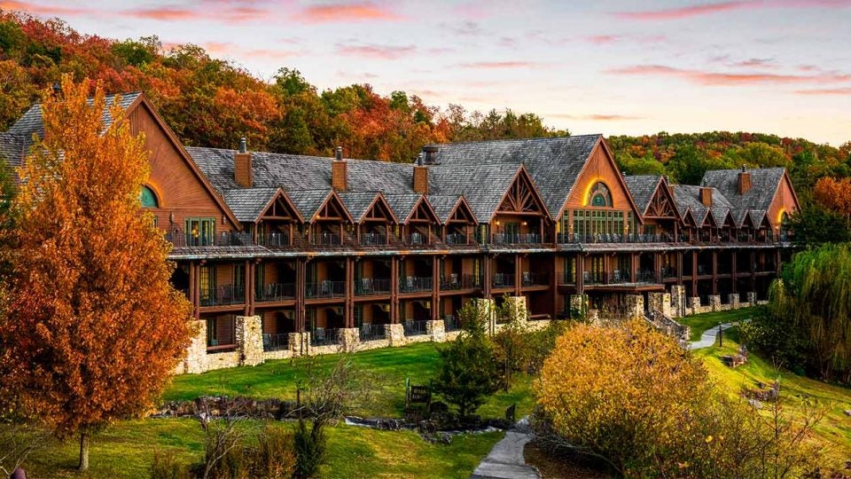 Some of the lodging at Big Cedar Lodge.