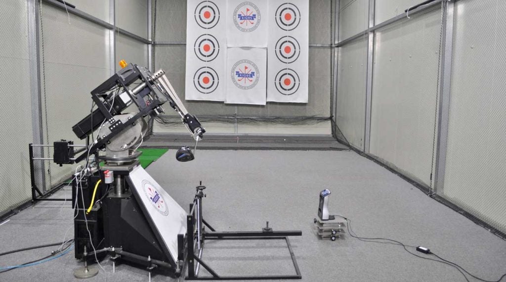 Gene Parente's Swing Laboratories robot inside KIGOS's multimillion-dollar facility.
