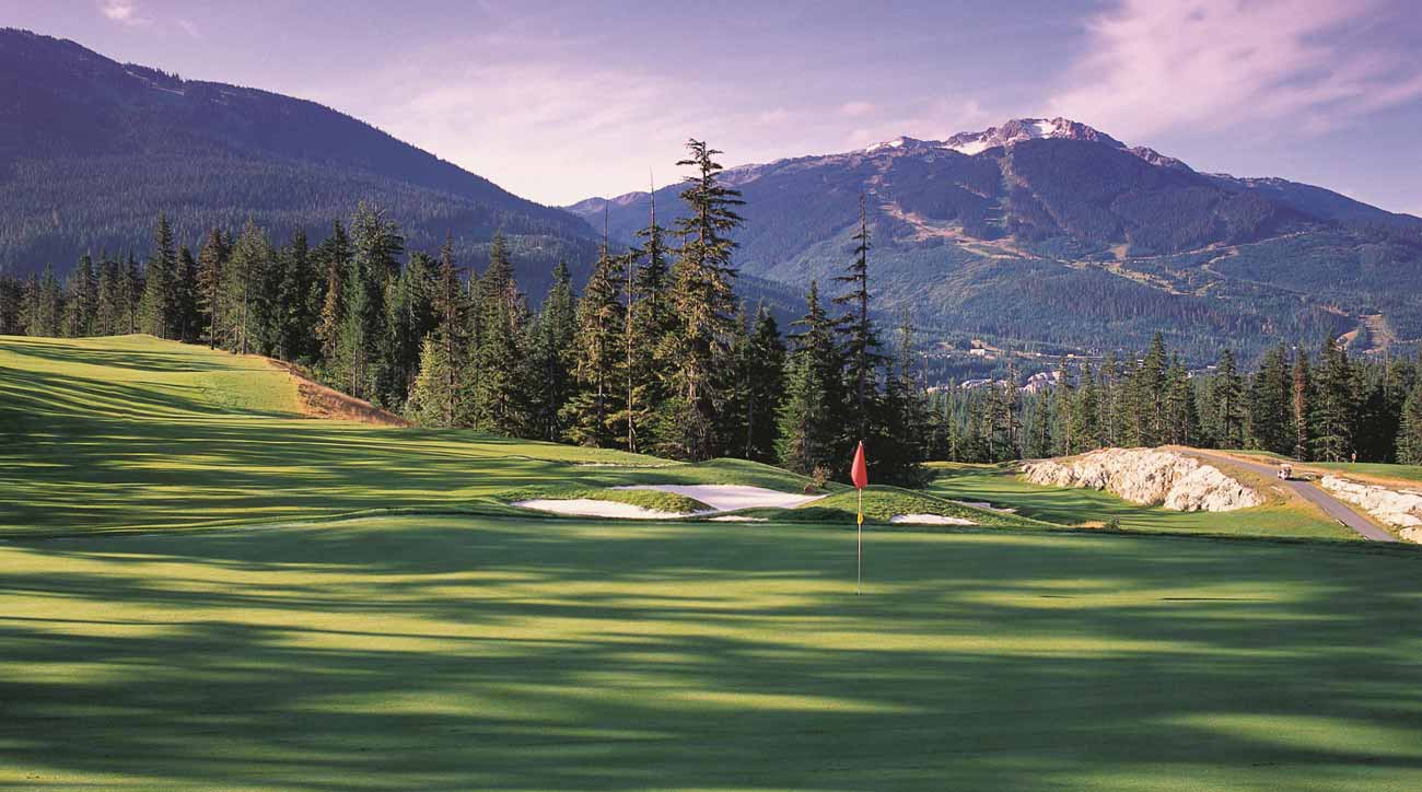 Whistler mountain is almost always in view at Fairmont Chateau Whistler.