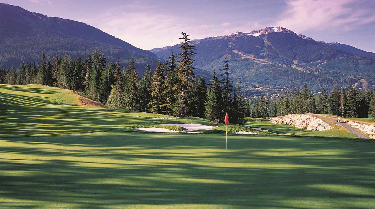 Fairmont Chateau Whistler Golf Club in Whistler, British Columbia, is an 18-hole Robert Trent Jones, Jr. design.