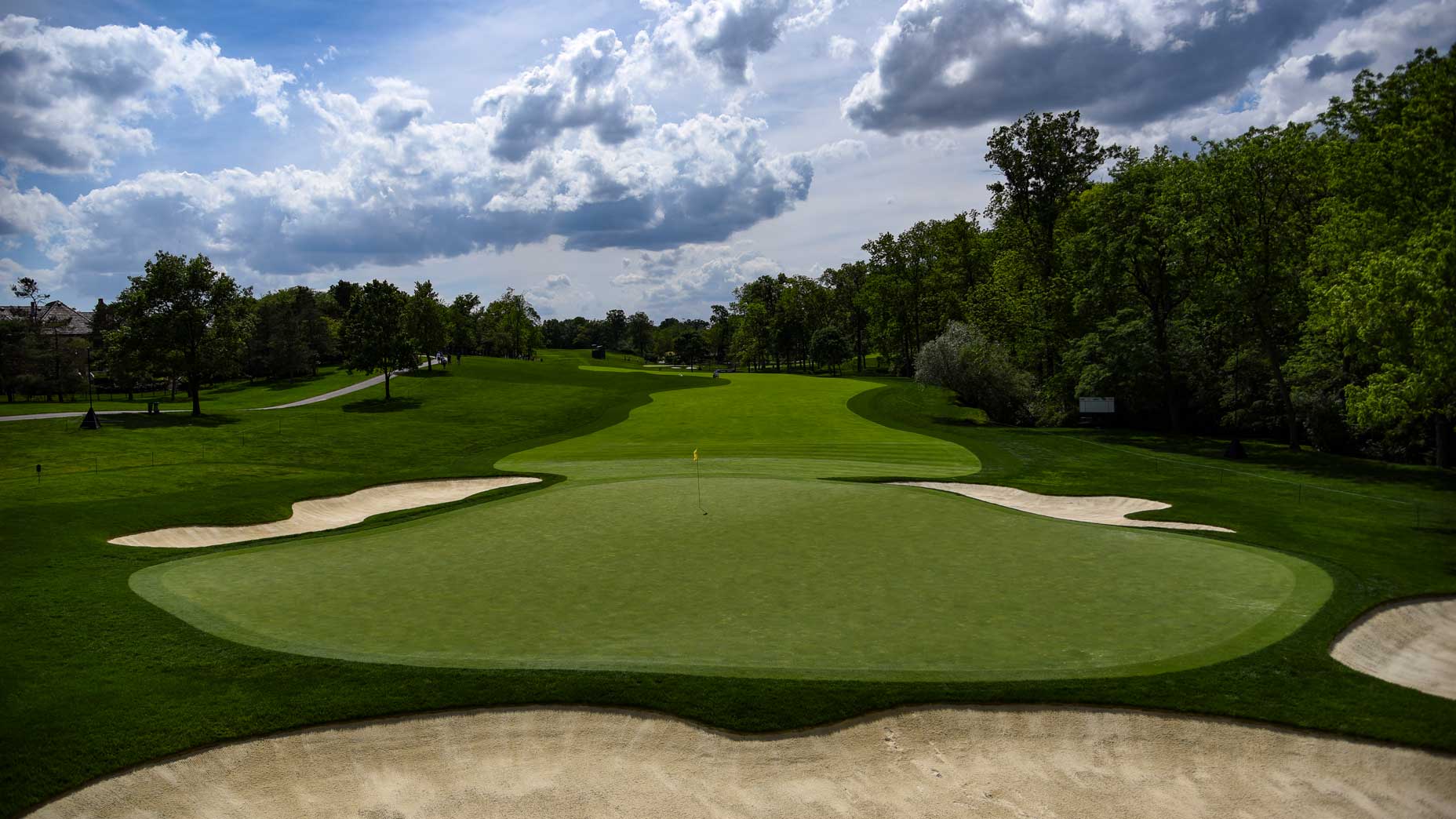 The par-4 1st hole at Muirfield Village Golf Club in 2017.