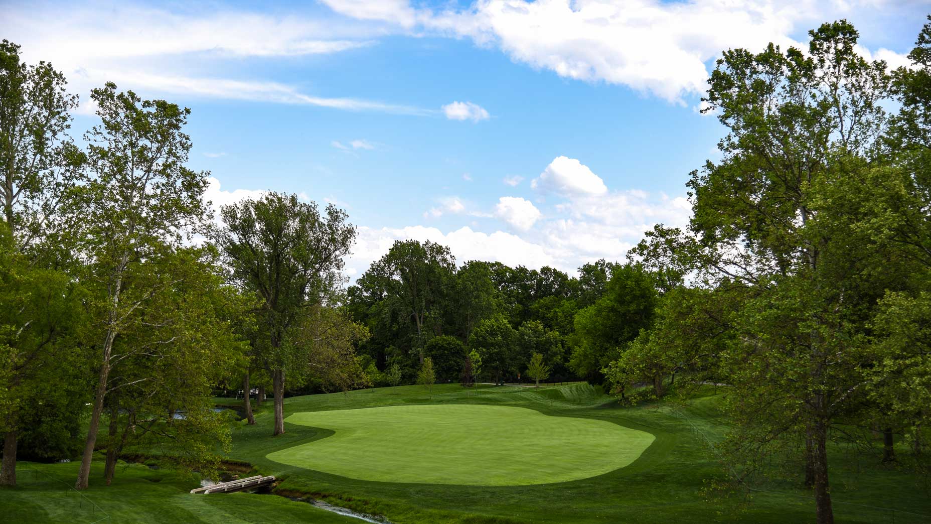 The par-4 3rd hole at Muirfield Village Golf Club in 2017.