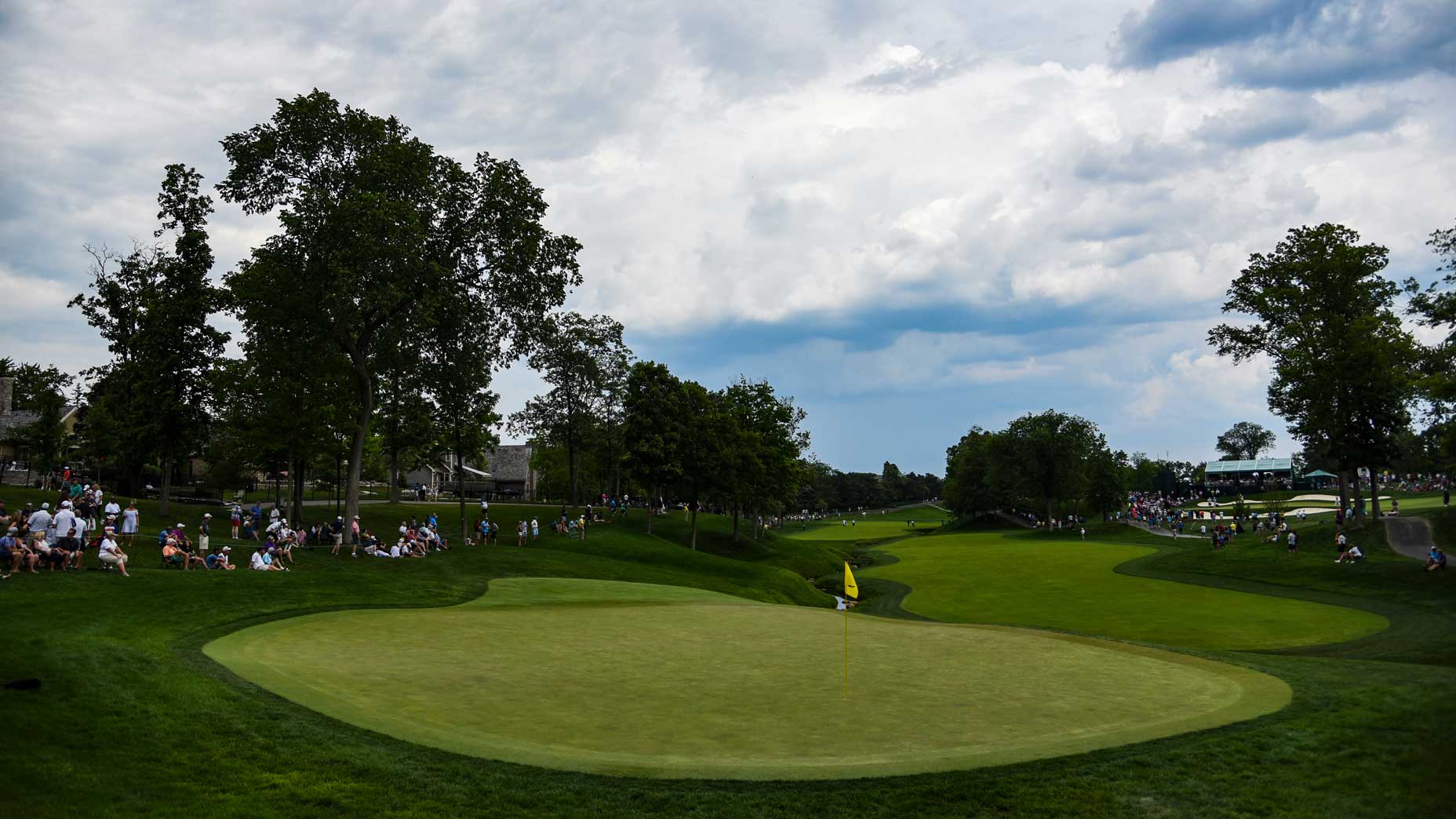 The par-5 11th hole at Muirfield Village Golf Club in 2017.