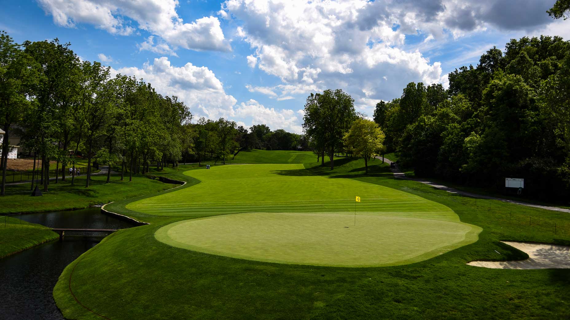 The par-4 2nd hole at Muirfield Village Golf Club in 2017.