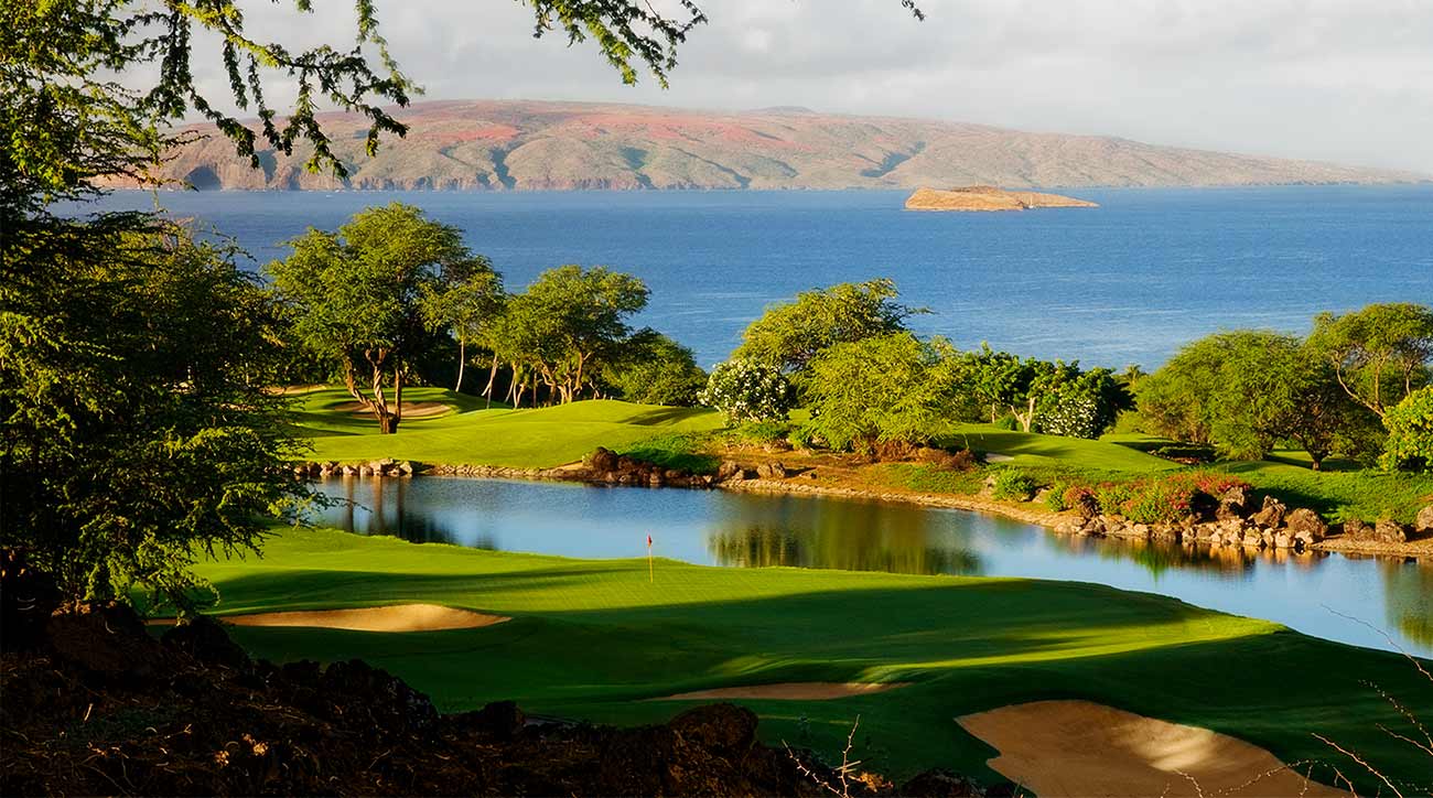 A shot of Wailea Golf Club's Emerald course. 