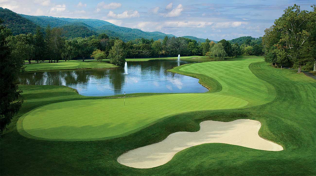 The Greenbrier has three 18-hole courses and a PGA Tour event every year.