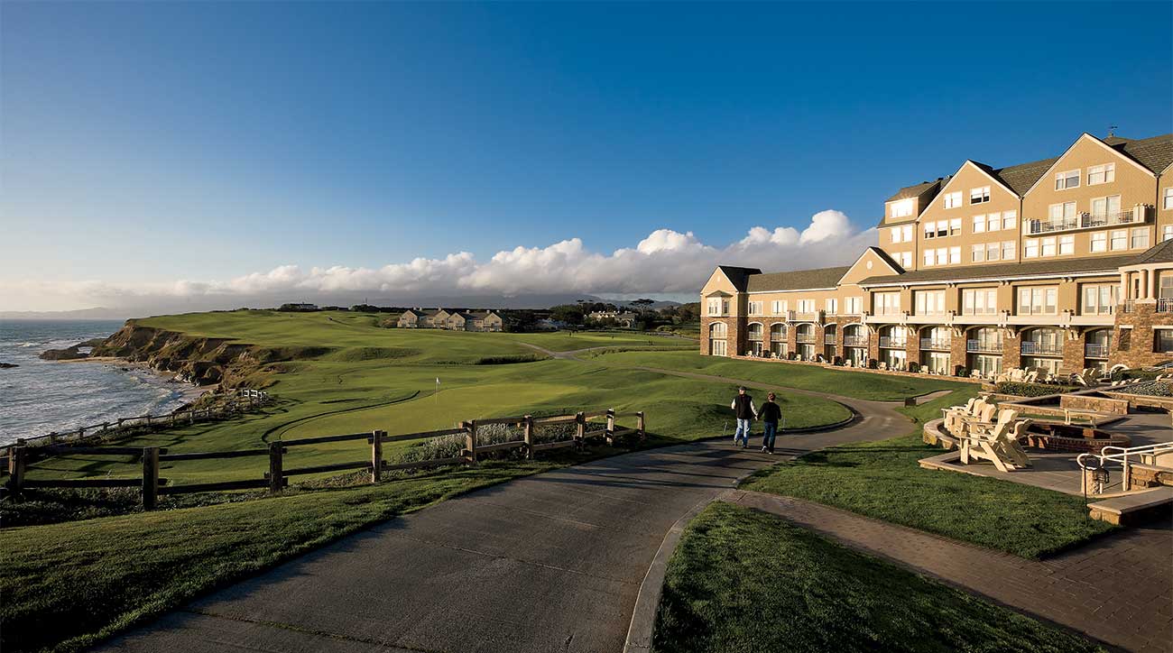 A shot of the golf course at the Ritz-Carlton in Half Moon Bay.