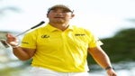 hideki matsuyama swings putter