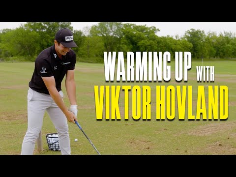 Warming Up With Viktor Hovland