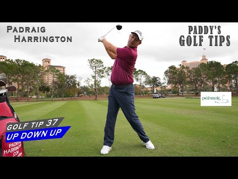 HOW NOT TO TOP THE GOLF BALL (“UP  DOWN UP" TECHNIQUE) | Paddy's Golf Tip #37 | Padraig Harrington