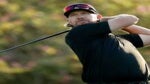 Hunter Mahan watches a shot.