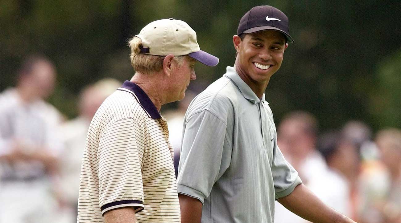 Tiger Woods and Jack Nicklaus, now with 33 major titles between them, played the 2000 PGA Championship side by side.