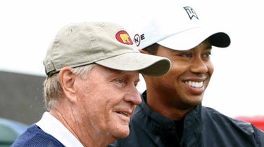 Jack Nicklaus and Tiger Woods