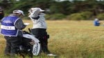 Jessica Korda ties her hair up at the Women's Open