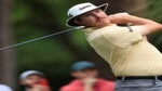 Joel Dahmen of the United States plays his shot from the 11th tee during the first round of the RBC Heritage at Harbour Town Golf Links on April 13, 2023 in Hilton Head Island, South Carolina.