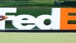 J.T. Poston lines up putt at FedEx Cup Playoff event