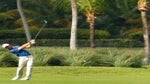 Justin Doeden plays his shot on the fifth hole during the first round of the Puerto Rico Open at Coco Beach Golf and Country Club on February 20, 2020 in Rio Grande, Puerto Rico