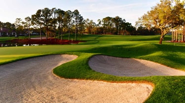 golf course at sunrise