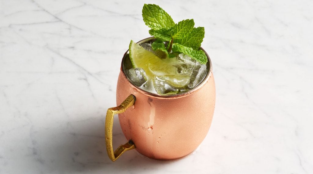 If you're counting calories, try a refreshing Moscow Mule with diet ginger beer.