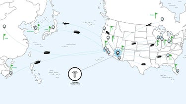 True Spec logistics map