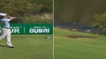 Thomas Detry hits a tee shot on the 17th hole during the second round of the 2019 Nedbank Golf Challenge.