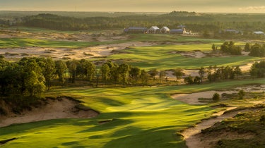 The 14th hole at Mammoth Dunes in Sand Valley.