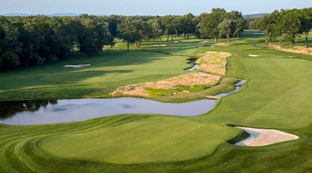 A view of the 13th hole at Mountain Ridge Country Club.