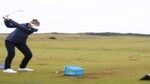 nelly korda hits range balls