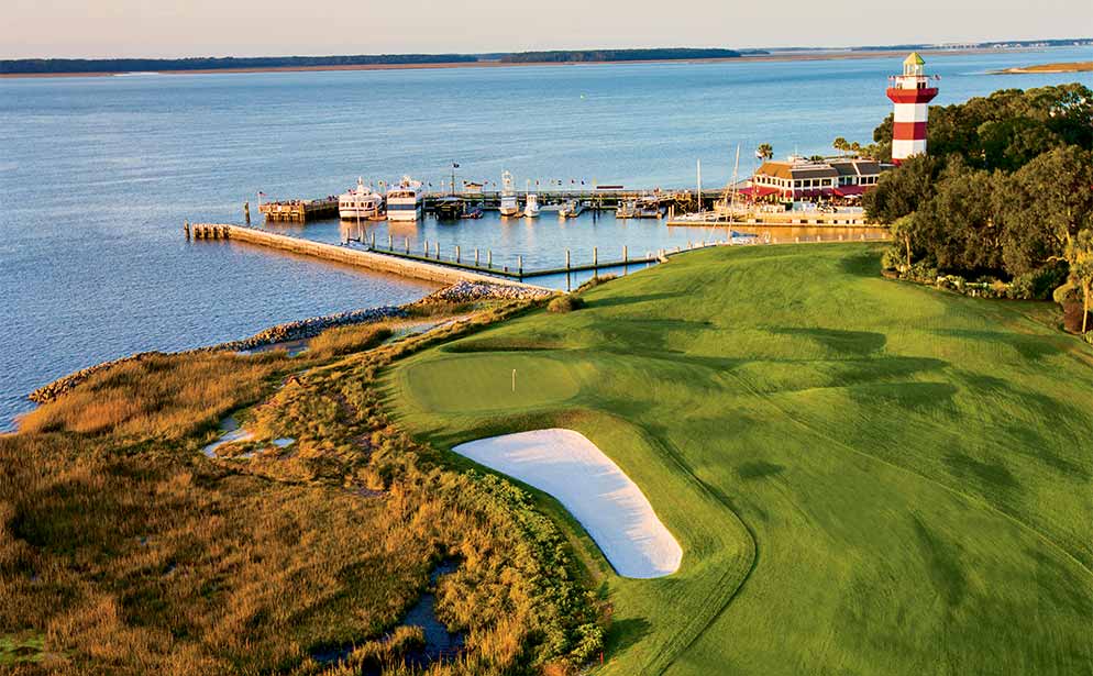 Harbour Town is one of Nicklaus' first (and most intelligent) designs, providing a slick, challenging track in only 7,000 yards.