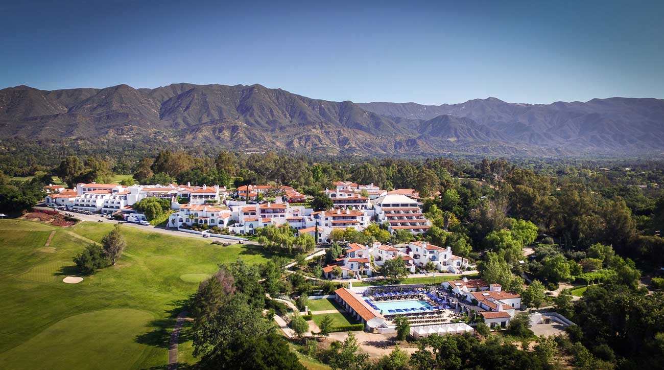 An aerial view of the Ojai Valley Inn & Spa.