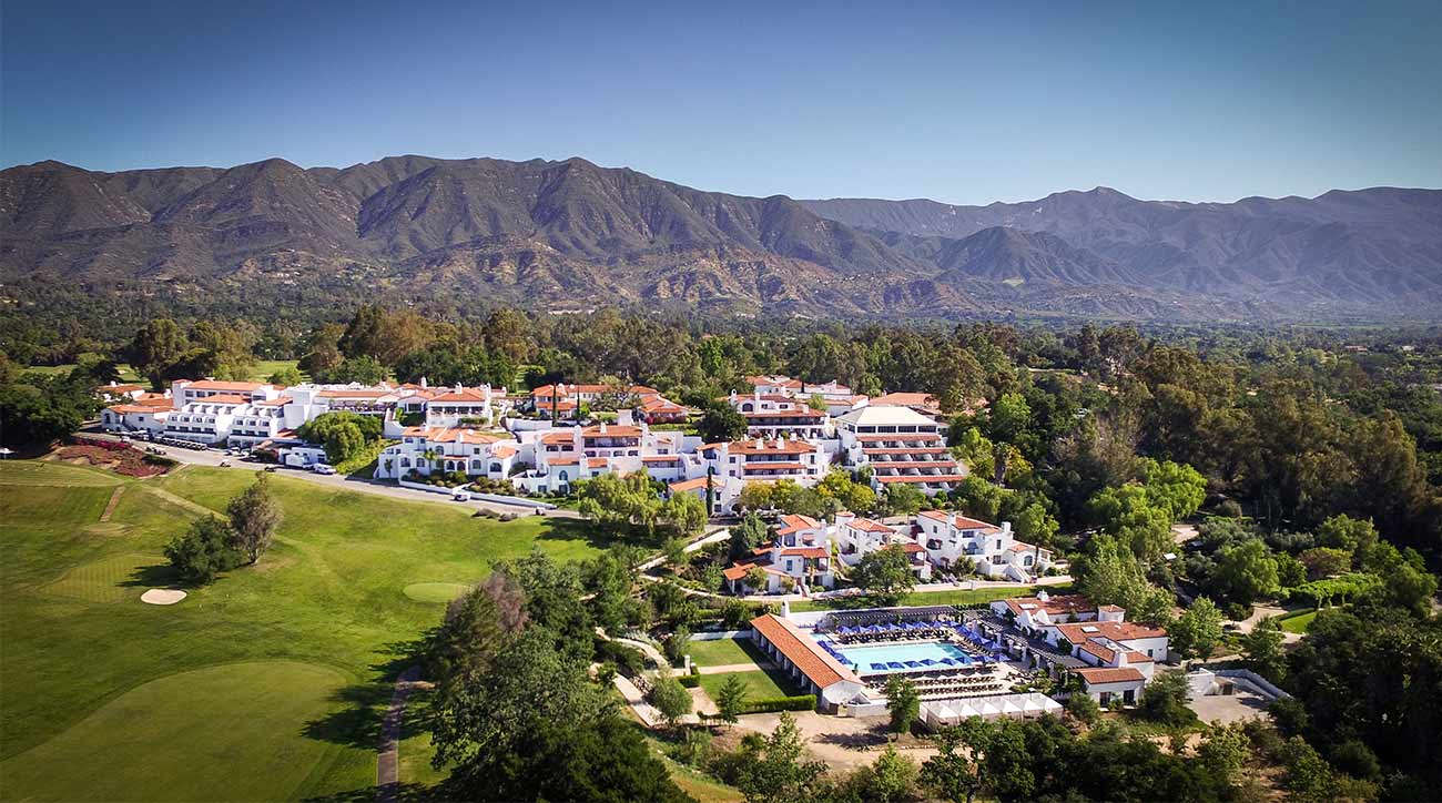 A view of some of the property, and golf, at Ojai Valley Inn & Spa in Ojai, Calif.