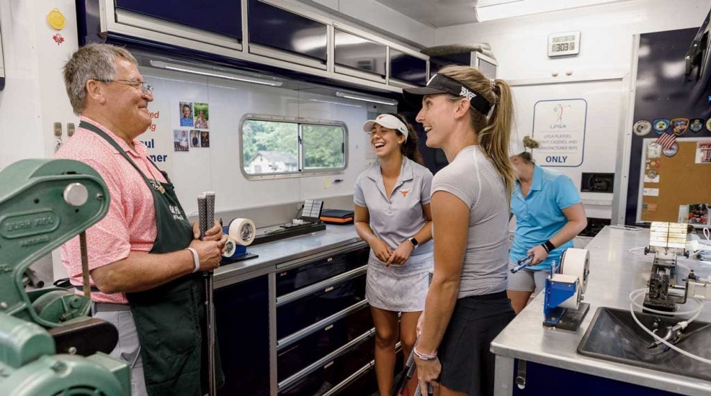 Paul Boehmer with LPGA Symetra Tour players