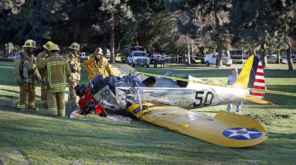 In 2015, Harrison Ford crash-landed his plane on the 8th hole at Penmar Golf Course.