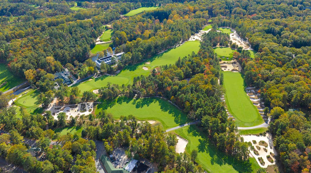 A view of Pine Valley, home of the Crump Cup, from the air.