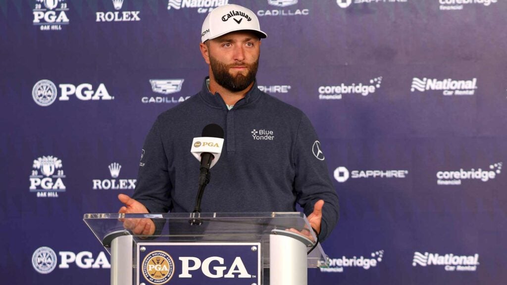 Jon Rahm addressed the media ahead of the 2023 PGA Championship.