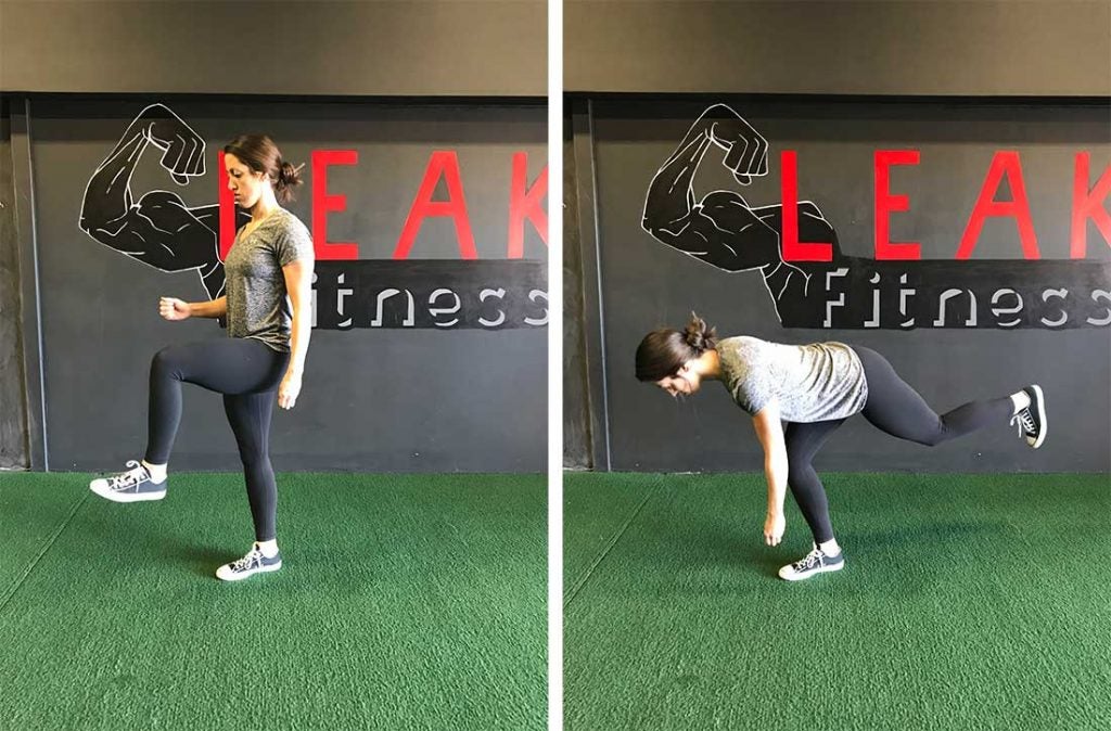 Single-leg deadlifts will help you develop power and speed in your swing.