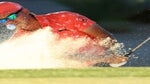 rickie fowler hits bunker shot