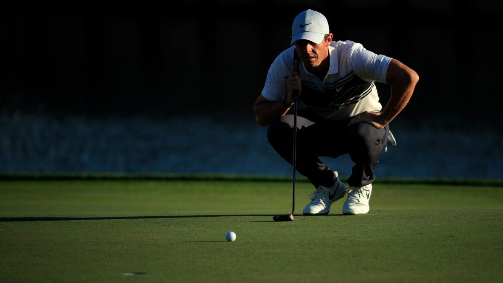 rory mcilroy reads putt