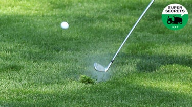 player hitting from rough at oak hill