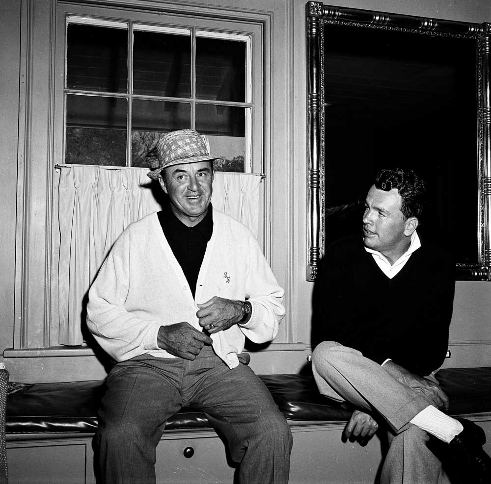 Sam Snead and Jack Burke Jr. at the 1960 Masters.