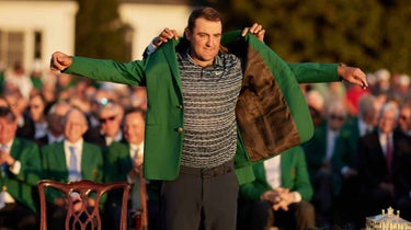 Scottie Scheffler at the Masters.