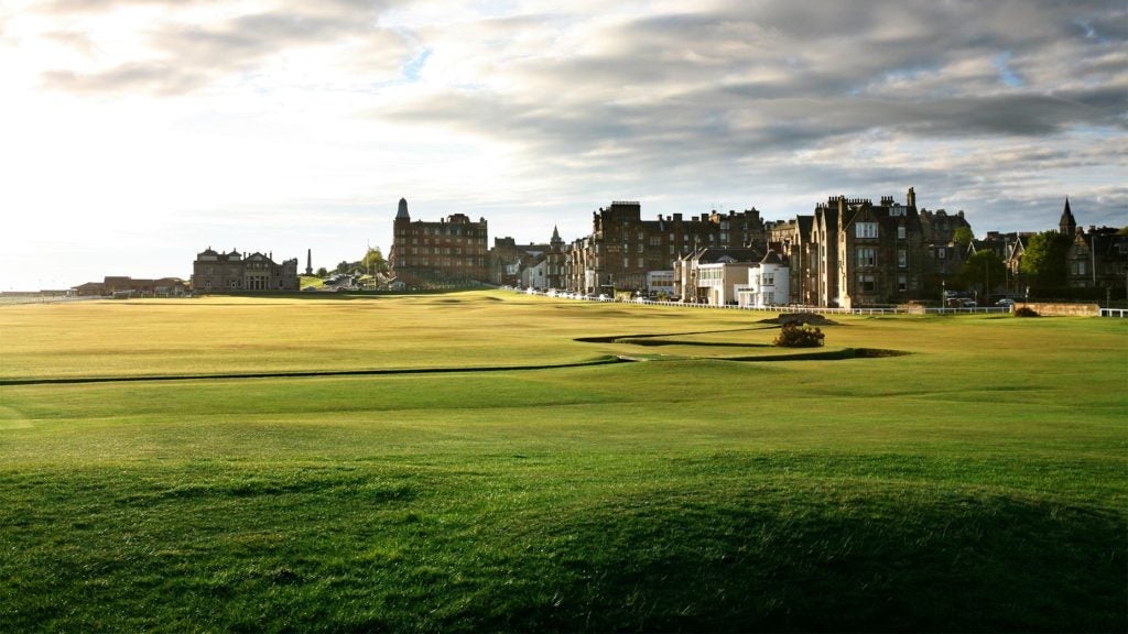 The Old Course at St. Andrews.