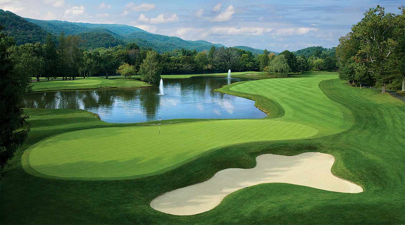 A green at The Greenbrier in West Virginia.