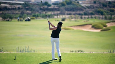 woman on tee